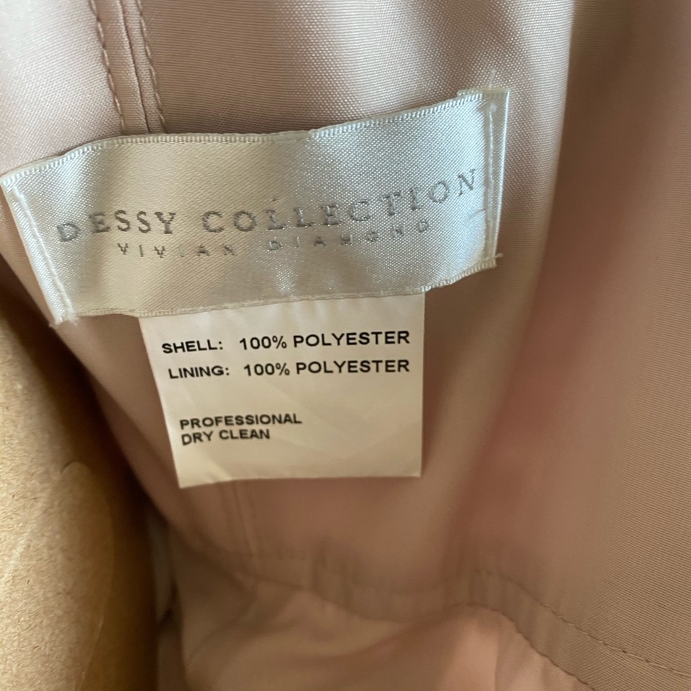 Dessy Collection Lux Off The Shoulder Chiffon Gown - Picture 4 of 9